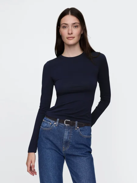 Tricou mânecă lungă Gap albastru