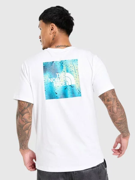The North Face T-Shirt Regular Photo Mix Rain biała