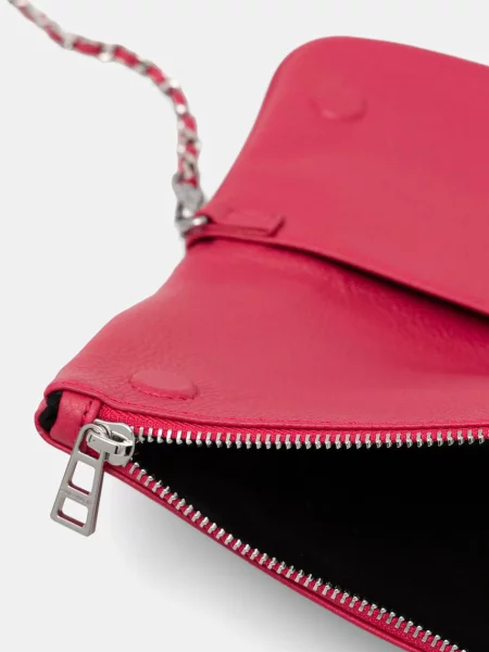 Zadig&Voltaire táska női bőr ROCK GRAINED LEATHER rózsaszín