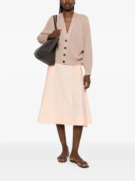 Cardigan Brunello Cucinelli tricotate maro