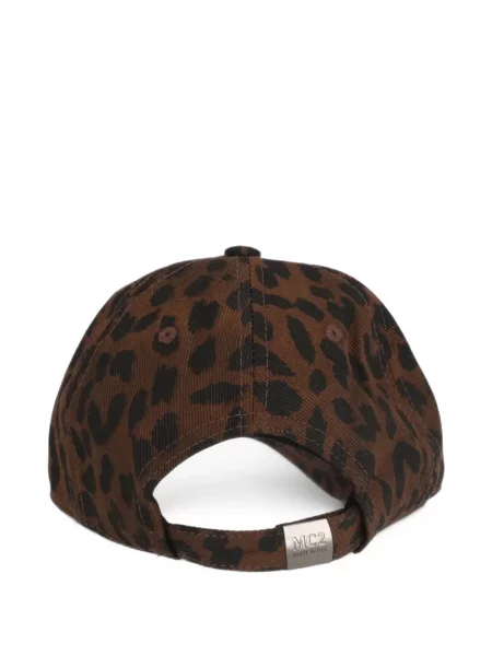 Șapcă Mc2 Saint Barth cu broderie cu model leopard maro