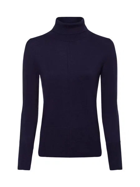 Comma casual identity koszulka z długim rękawem Kobiety Sztuczne włókno jednolity 34 niebieski