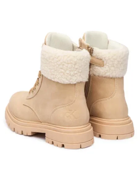 Calvin Klein Gležnjarji S Bež bela