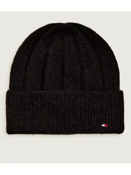 Tommy Hilfiger Căciulă cu adaos de lână negru