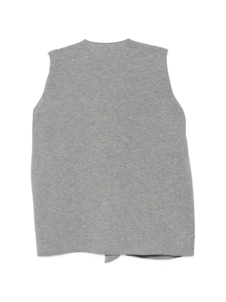 Top Jnby tricotate drapat gri