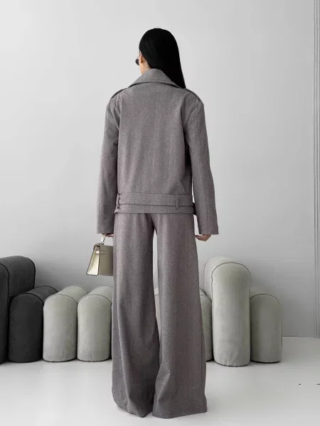 Брюки Jadone Fashion коричневые