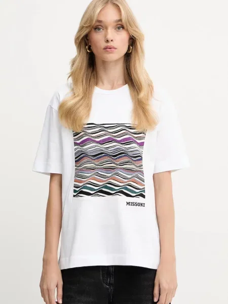 Missoni tricou din alb