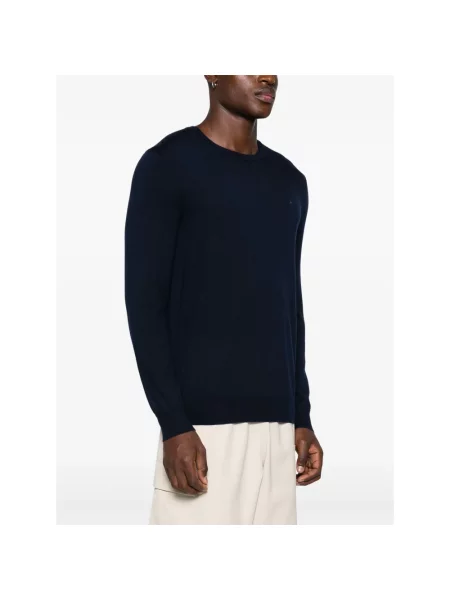 Polo Ralph Lauren sweter wełniany granatowy lekki niebieski