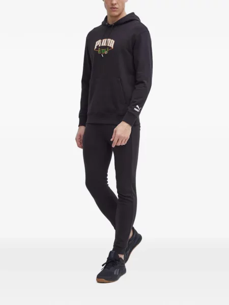 Hanorac cu glugă Puma cu imagine negru