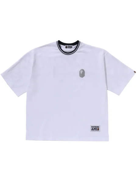 Tricou A Bathing Ape® cu imagine alb