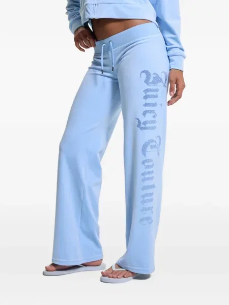 Futó nadrág Juicy Couture autogrammal kék