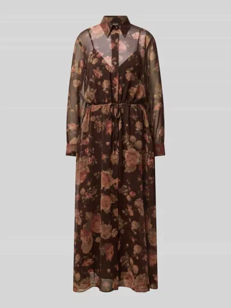 Lauren Ralph Lauren sukienka koszulowa brązowa