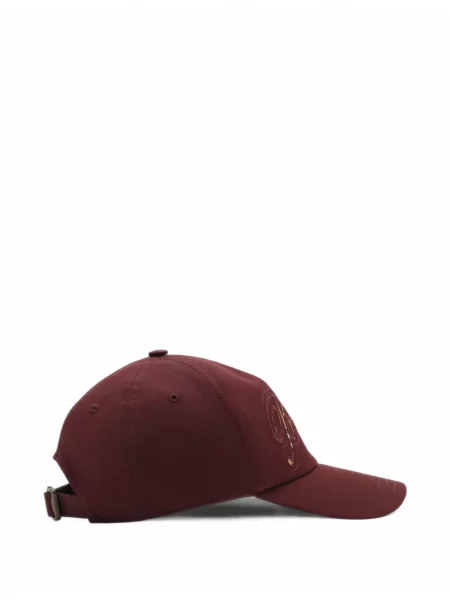 Kockás baseball sapka Burberry autogrammal piros