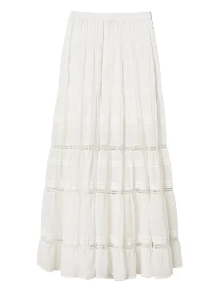 Warstwowa maksi spódnica maxi Twinset biała
