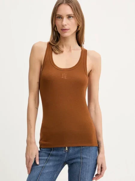 Top Elisabetta Franchi brązowy