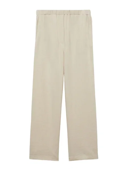 MANGO Pantaloni GAUZA pastel roz