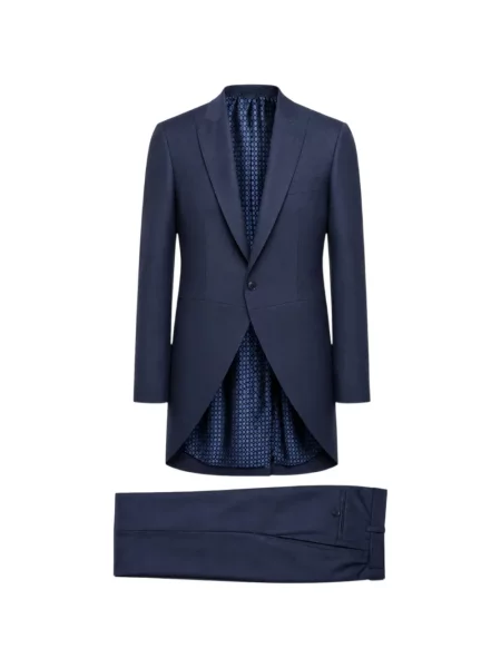 Costum Ramon Sanjurjo cu rever albastru