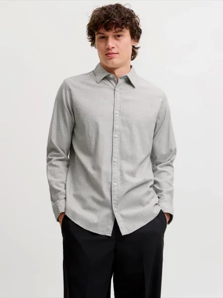 JACK & JONES Cămașă JJEField fumuriu gri