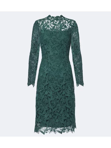 Rochie Monique Lhuillier din dantelă verde