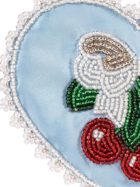 Konges Sløjd сумка крос-боді дитяча BEADED HEART MINI PURSE