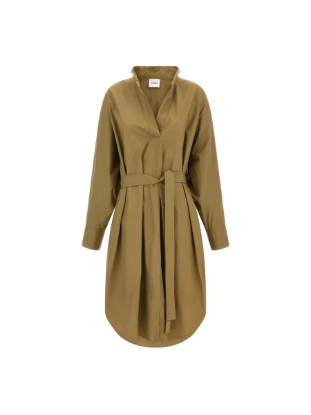 Sukienka midi Nude garniturowa brązowa