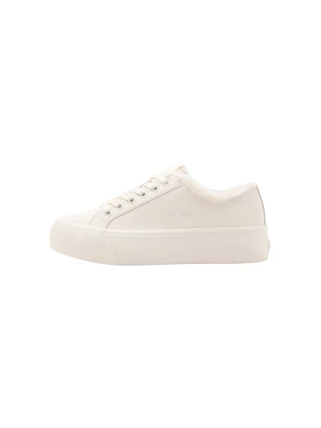Sneakerși Calvin Klein de lână alb
