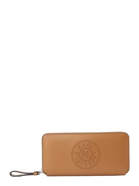 Karl Lagerfeld Portofel K/CIRCLE CONTINENTAL caramel maro