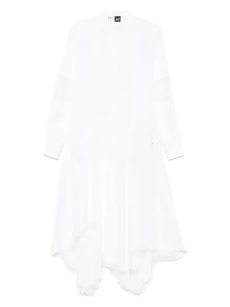 Rochie midi Loewe din dantelă până la genunchi de costum alb