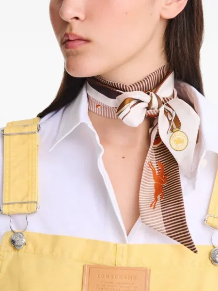 Копринен шал Longchamp