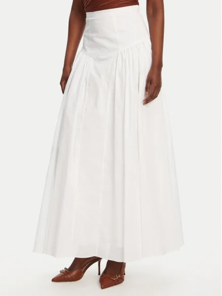 BARDOT Fustă maxi amorette alb