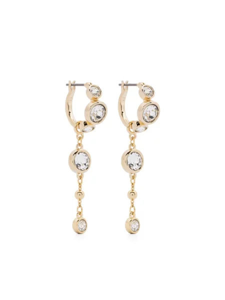 Cercei Swarovski auriu