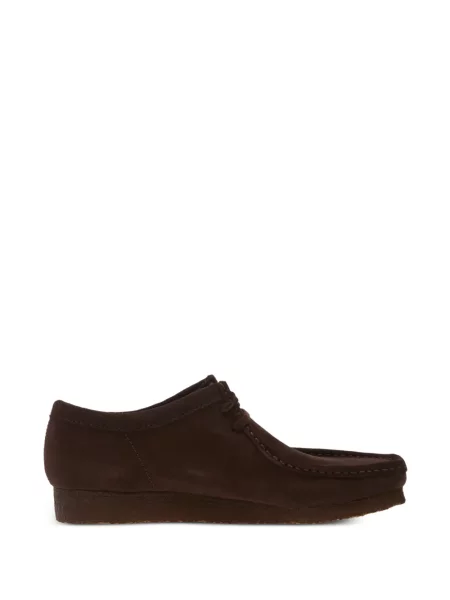 Велурени боти Clarks Originals кафяво