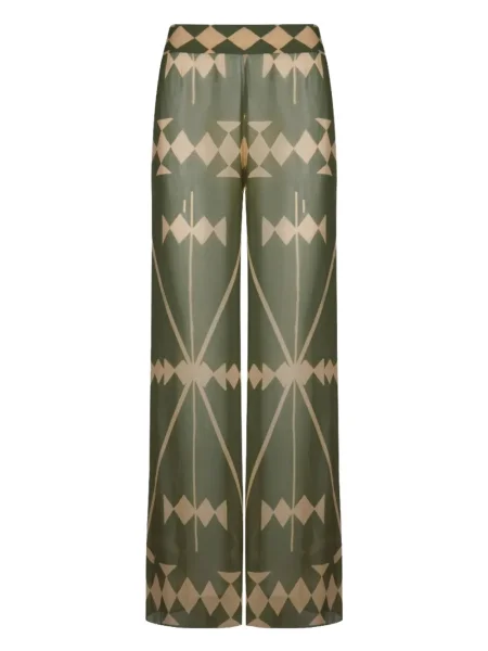Spodnie Johanna Ortiz z nadrukiem zielone