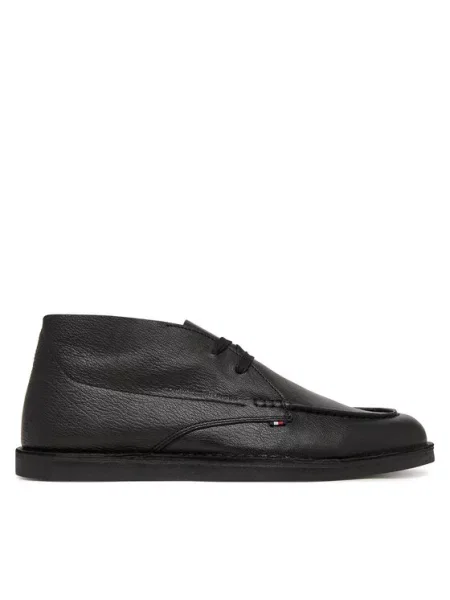 Tommy Hilfiger Półbuty Hilfiger Stitchdown Tbl Lth Chuk czarny