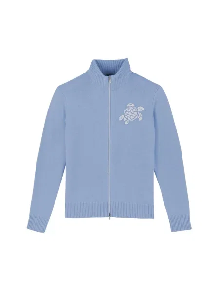Kardigan Vilebrequin z kaszmiru niebieski