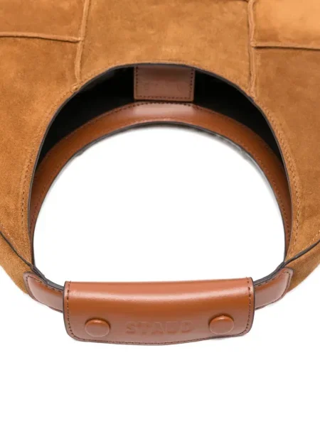 Geanta de piele Staud din piele maro