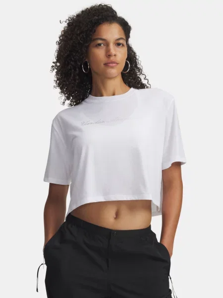 Top Under Armour scurt alb