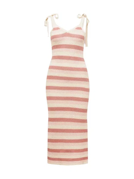 A LOT LESS Rochie tricotat Jasmina roz rosé bej