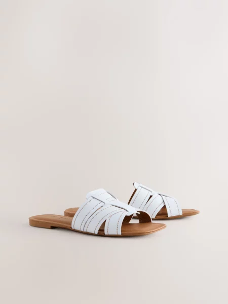 Next Saboți Forever Comfort' alb