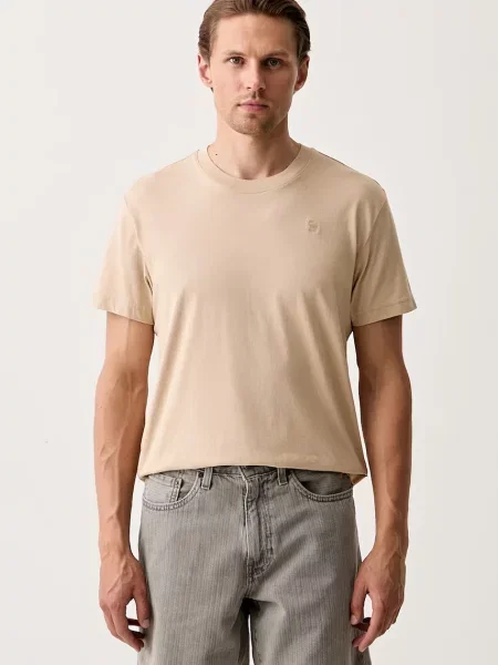 G-Star t-shirt ανδρικό Base-s μπεζ