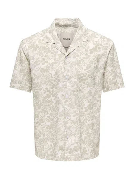 Only & Sons Ing ONSWHITE világosszürke fehér