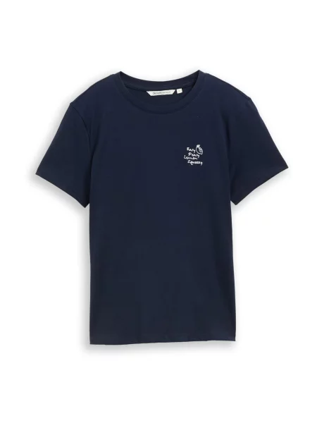 TOM TAILOR DENIM Tricou bleumarin