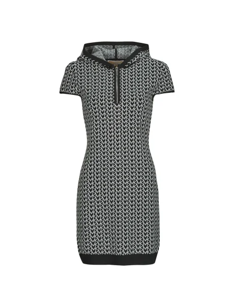 Rochie Michael Michael Kors cu glugă negru