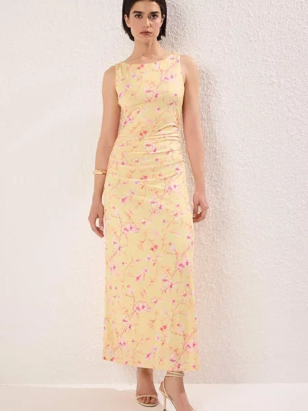 Trendyol Rochie portocaliu / portocaliu deschis / pal / deschis roz