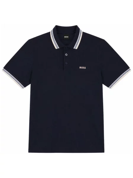 Tricou polo Boss albastru