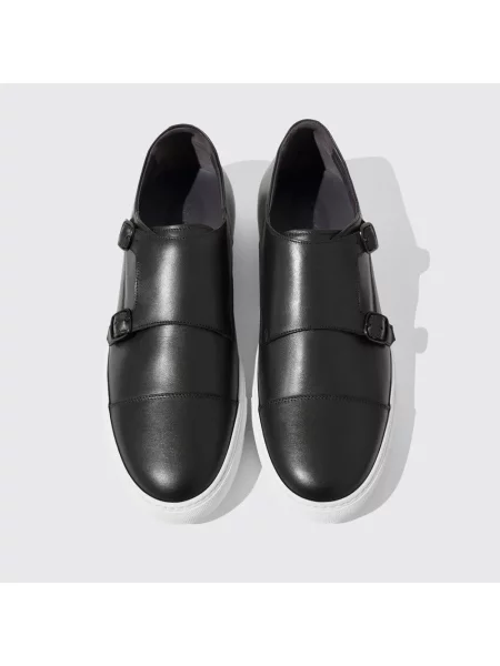 Sneakersy Scarosso skórzane czarne