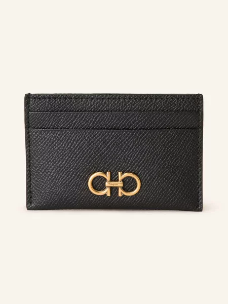 Ferragamo Etui Na Karty Gancini schwarz czarny