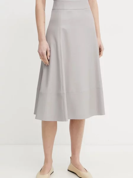 Max Mara Leisure Fustă din imitație de piele Marzia gri