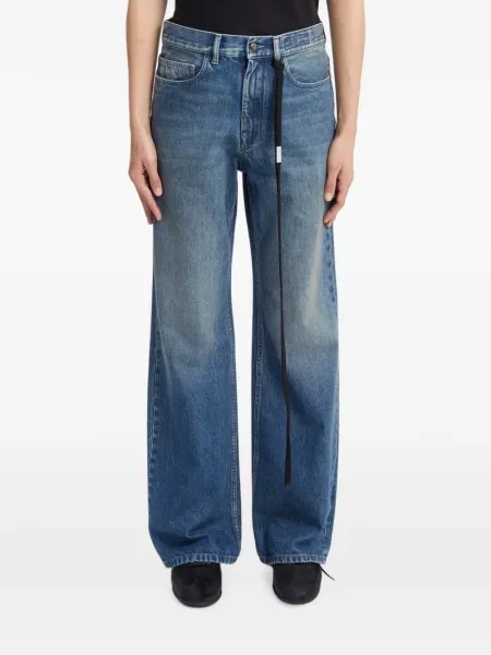 Blugi cu picior larg Ann Demeulemeester albastru
