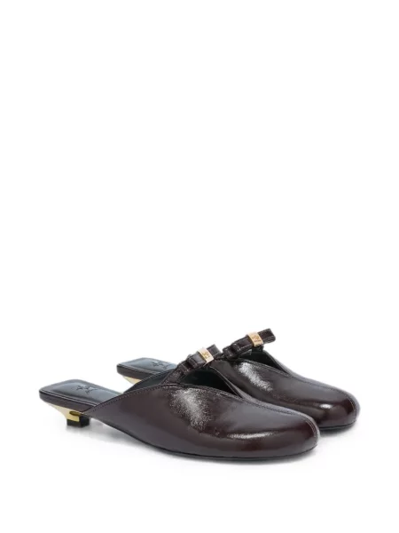 Papuci tip mules Ganni maro